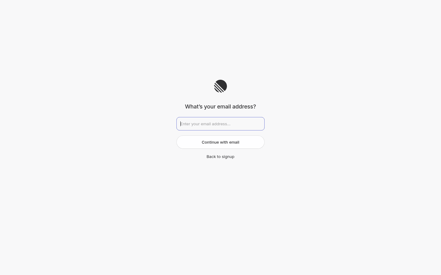 Screenshot of linear.app/signup — the screen Wisp-11 was looking at 06:59 into the run.